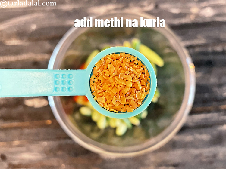 Step 16 – Add 1/2 or&nbsp;<meta charset="UTF-8" />1&nbsp;tsp&nbsp;<a href="glossary-split-fenugreek-seeds-methi-na-kuria-methi-dal-kuria-945i">split fenugreek seeds (methi na kuria)</a>.&nbsp;
