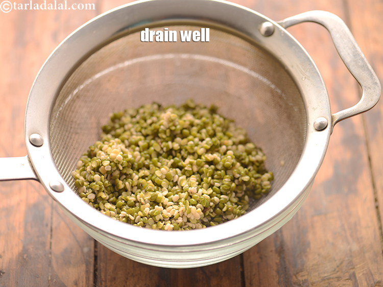 Step 19 – Drain it using a strainer and discard the water.&nbsp;