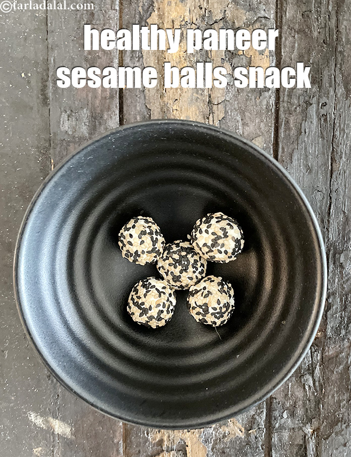 Step 14 – Refrigerate <strong>paneer sesame balls recipe | healthy paneer balls with sesame seeds | malai paneer …