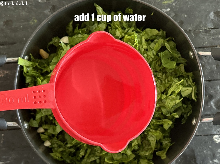 Step 11 – Add&nbsp;1 cup of water.