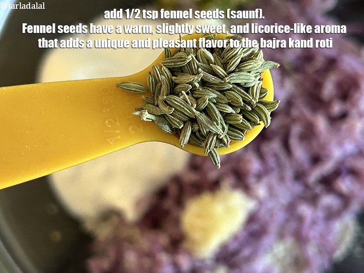 Step 11 – <p>Add&nbsp;1/2 tsp&nbsp;<a href="https://www.tarladalal.com/glossary-fennel-seeds-saunf-sauf-410i">fennel seeds (saunf)</a>.&nbsp;Fennel seeds have a warm, slightly sweet, and licorice-like aroma that …
