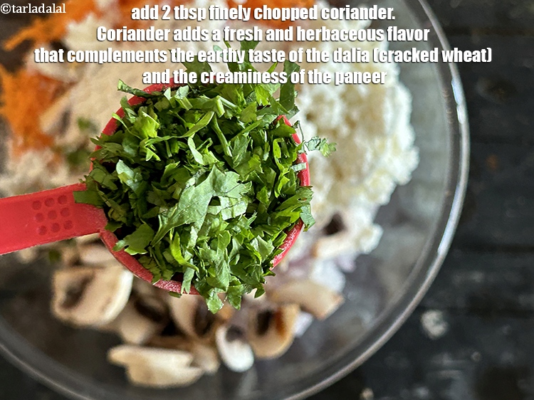 Step 13 – <meta charset="UTF-8" />Add&nbsp;<strong>2 tbsp finely chopped coriander.</strong>&nbsp;Coriander adds a fresh and herbaceous flavor that complements …