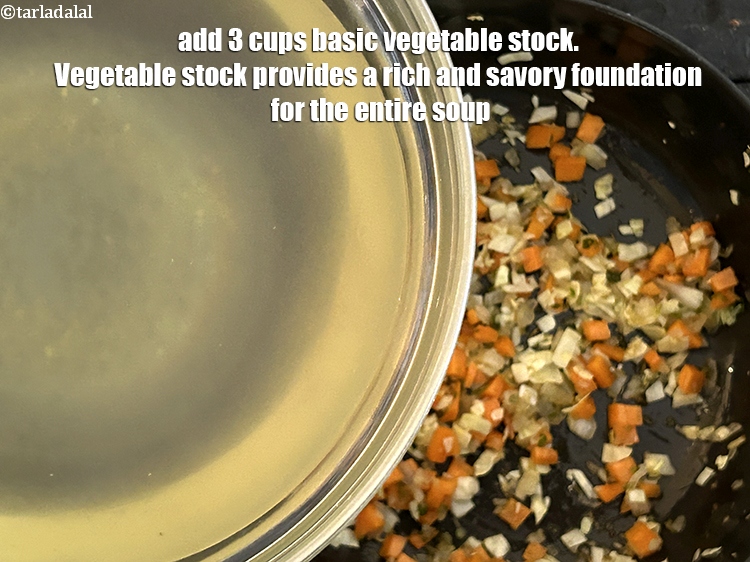 Step 22 – Add&nbsp;<meta charset="UTF-8" />3 cups&nbsp;<a href="basic-vegetable-stock-38556r">basic vegetable stock</a>.&nbsp;Vegetable stock provides a rich and savory foundation for …
