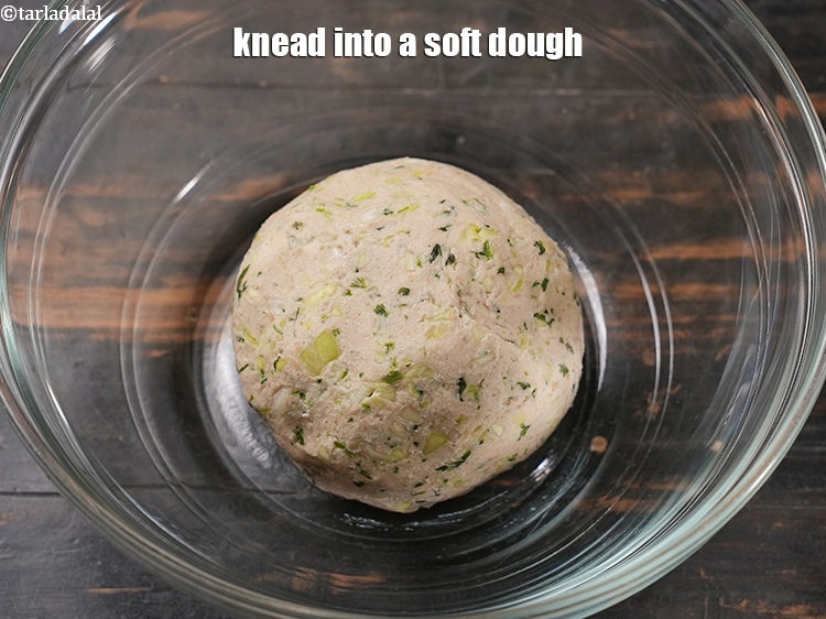 Step 12 – Knead into a&nbsp;semi-soft dough.