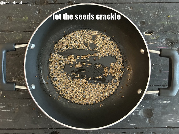 Step 11 – Let the seeds crackle.