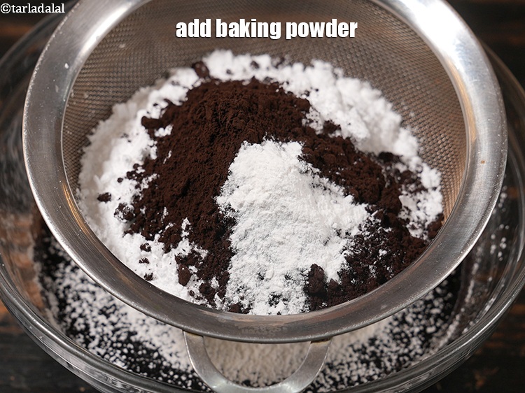 Step 11 – Add &frac12; tsp <a href="https://www.tarladalal.com/glossary-baking-powder-425i">baking powder</a>.