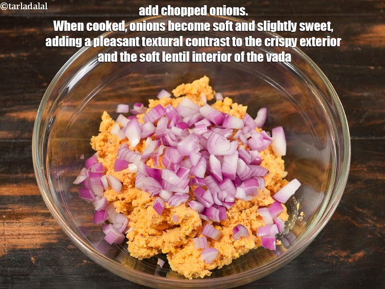 Step 11 – Add 1/2 cup <a href="https://www.tarladalal.com/glossary-chopped-onions-722i">chopped onions</a>.&nbsp;When cooked, onions become soft and slightly sweet, adding a …