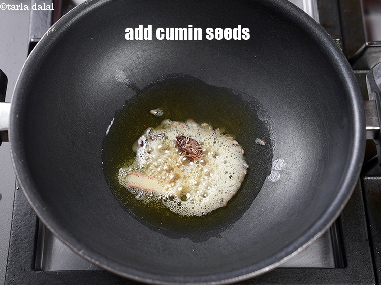 Step 15 – Add &frac12; tsp cumin seeds.