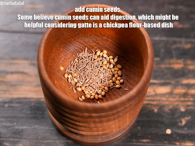 Step 11 – Add &frac12; tsp <a href="https://www.tarladalal.com/glossary-cumin-seeds-jeera-zeera-381i">cumin seeds (jeera)</a>. Some believe cumin seeds can aid digestion, which …