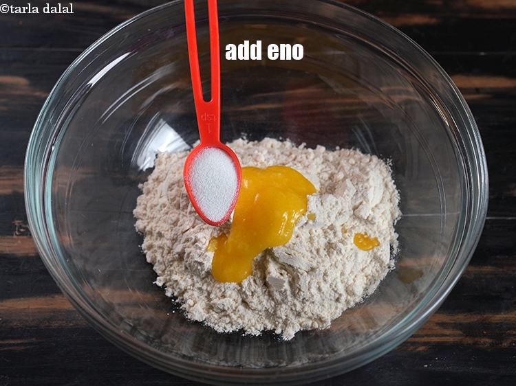 Step 12 – Add 1 tsp eno.&nbsp;