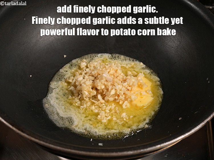 Step 11 – Add 2 tbsp finely&nbsp;<a href="https://www.tarladalal.com/glossary-chopped-garlic-790i">chopped garlic (lehsun)</a>. Finely chopped garlic adds a subtle yet powerful …