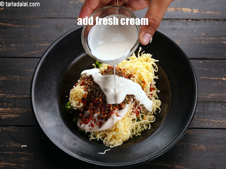 Step 11 – Add 1 tbsp fresh cream.