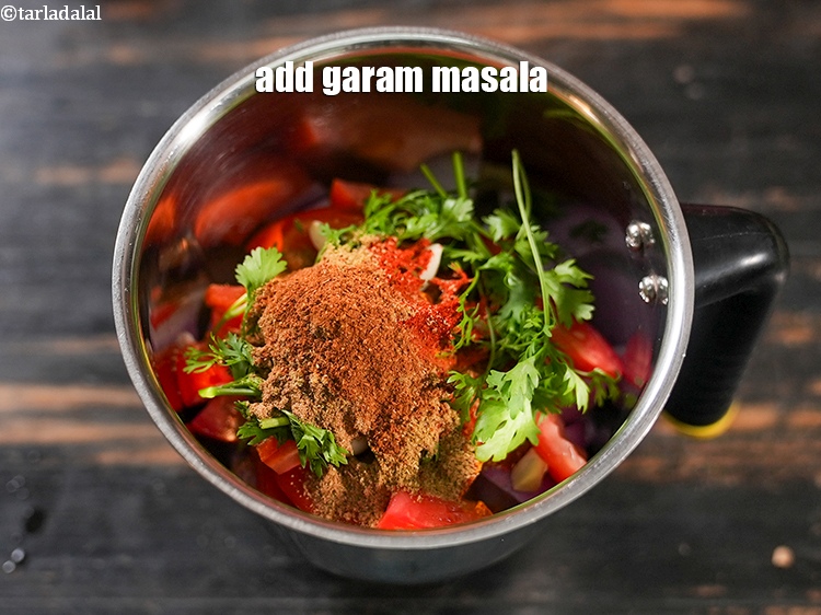 Step 11 – Add &frac14; tsp <a href="https://www.tarladalal.com/glossary-garam-masala-296i">garam masala</a>.