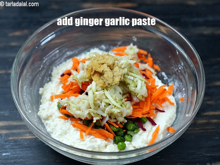 Step 12 – Add 2 tsp ginger garlic paste.