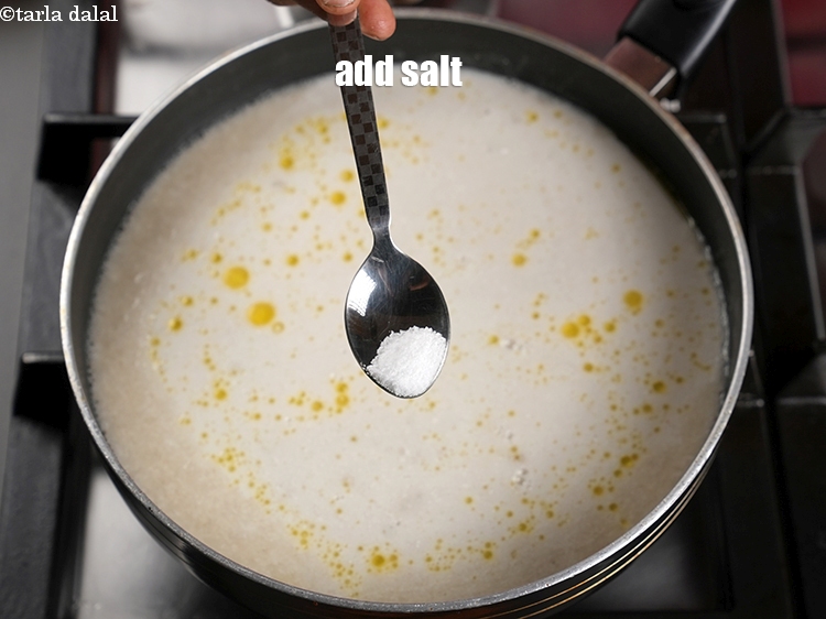 स्टेप 11 – नमक डालें।