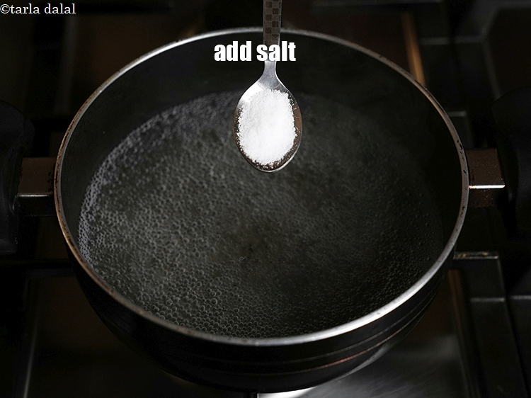 Step 10 – Add salt. (Its optional)
