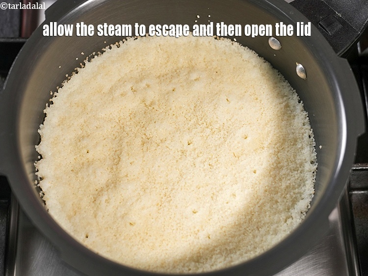 Step 11 – Allow the steam to escape and then open the lid.