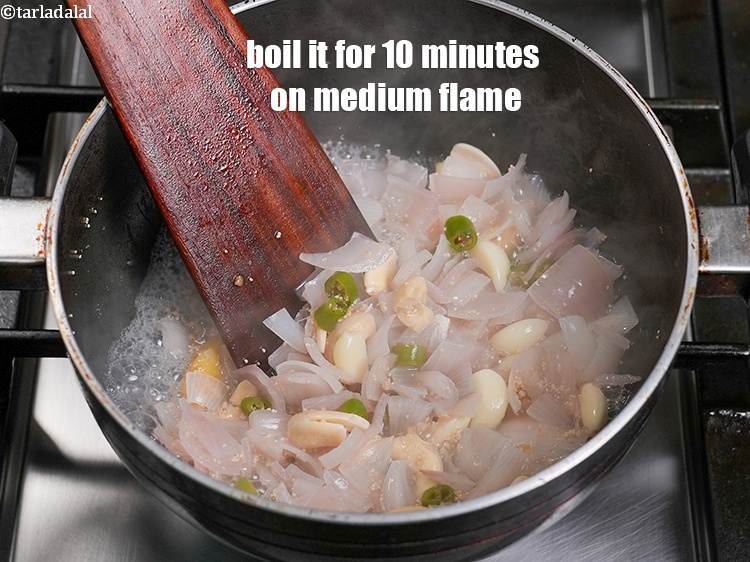 Step 11 – Mix well and boil it for 10 minutes on medium flame.