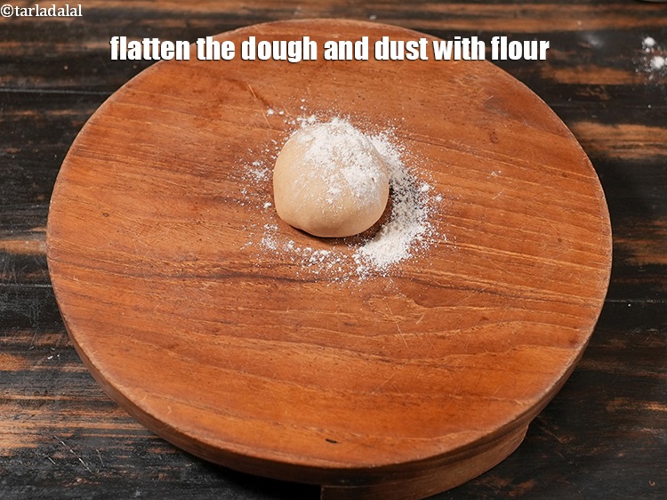 Step 17 – Dust a rolling board with a little flour.
