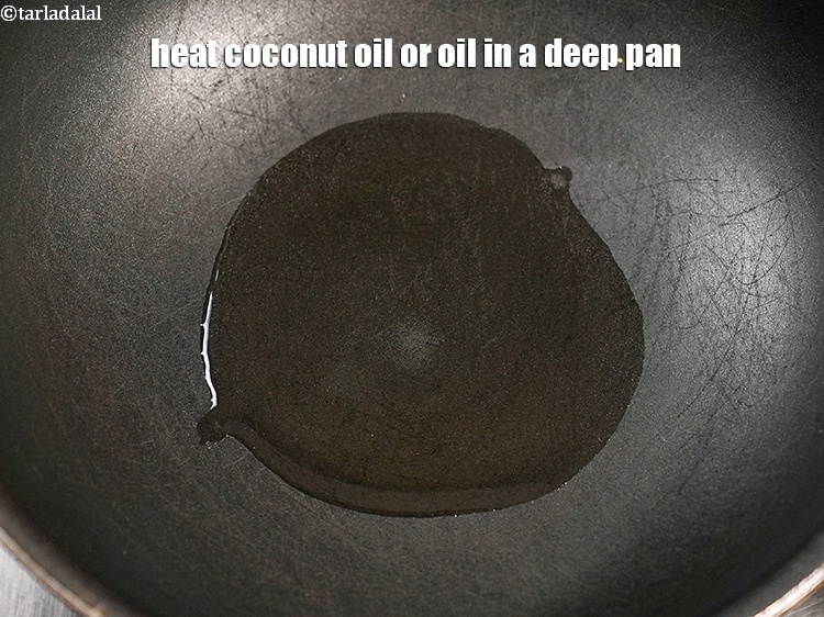 Step 11 – To make<strong> drumstick curry recipe | Mangalorean style drumstick curry | drumstick sabzi |</strong> heat …