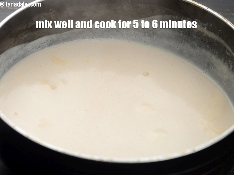 Step 11 – Mix well and cook on a medium flame for 5 to 6 minutes, while stirring …