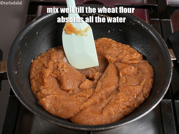 Step 11 – Mix well till the wheat flour absorbs all the water. Many people even prepare a …