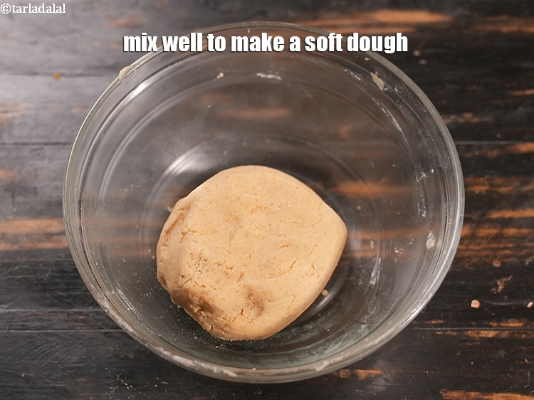 Step 11 – Mix well to make a soft dough.