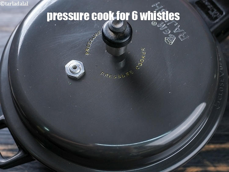 Step 11 – Mix well and pressure cook for 6 whistles.