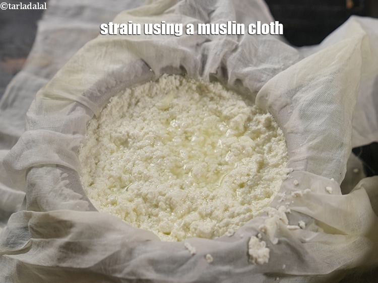 Step 11 – Strain using a muslin cloth.&nbsp;