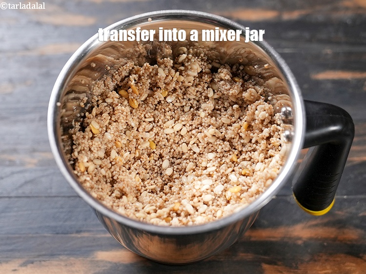 Step 11 – Transfer into a mixer jar.