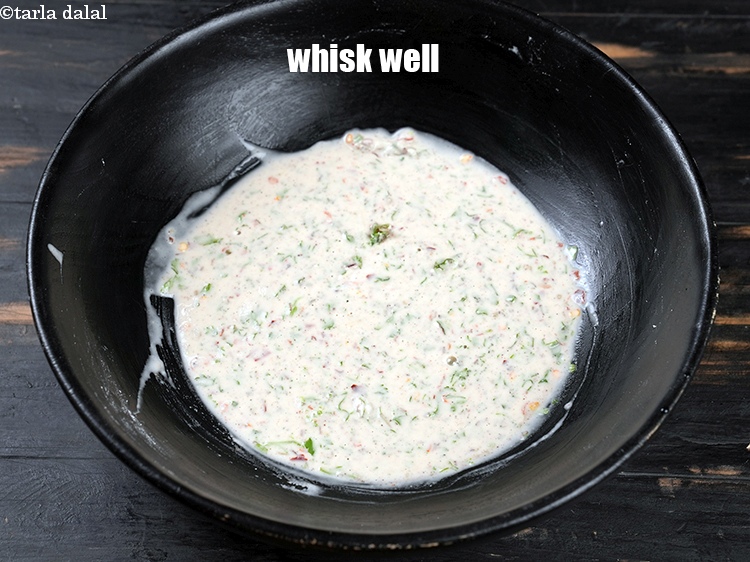 Step 11 – Whisk well and keep aside.