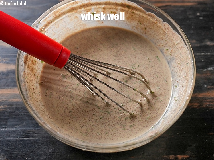 Step 11 – Whisk well until no lumps remain.