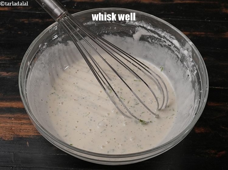 Step 11 – Whisk well and keep aside.