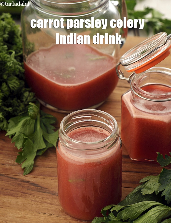 Step 14 – Serve <strong>carrot parsley juice |&nbsp;carrot celery Indian drink | healthy carrot ginger parsley juice | …