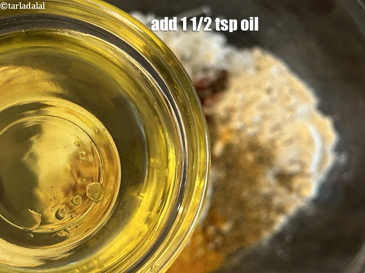 Step 22 – Add&nbsp;<meta charset="UTF-8" />1 1/2 tsp&nbsp;<a href="glossary-oil-671i">oil</a>.