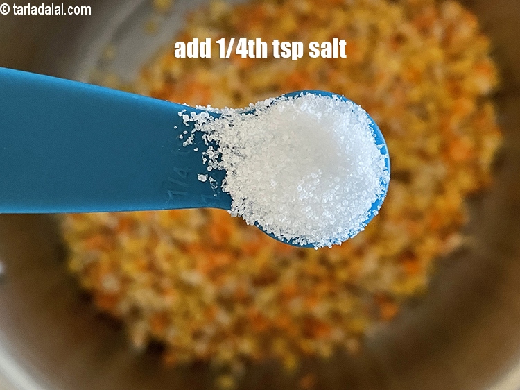 Step 11 – Add salt to taste. We added 1/4th&nbsp;tsp salt.