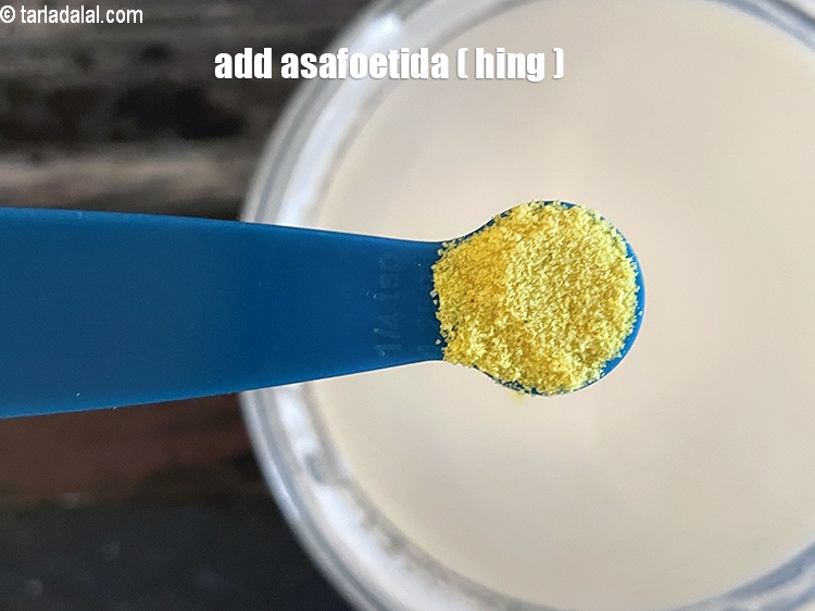 Step 14 – Add&nbsp;<meta charset="UTF-8" />1/4 tsp&nbsp;<a href="glossary-asafoetida-hing-113i">asafoetida (hing)</a>.