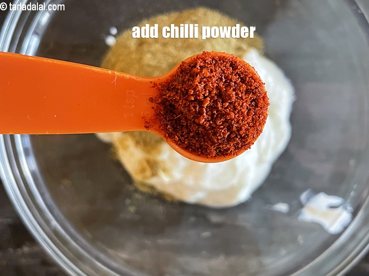 Step 16 – Add&nbsp;<meta charset="UTF-8" />2 tsp&nbsp;<a href="glossary-chilli-powder-red-chilli-powder-339i">chilli powder</a>.