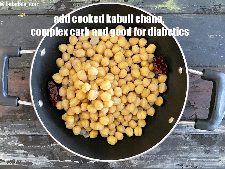 Step 22 – Add the kabuli chana.
