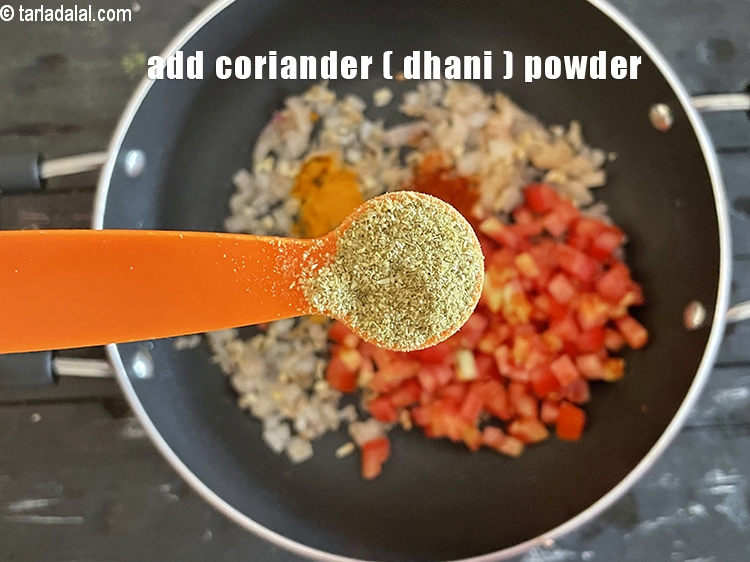 Step 30 – <meta charset="UTF-8" /> Add 1&nbsp;tsp&nbsp;<a href="glossary-coriander-powder-dhania-powder-370i">coriander (dhania) powder</a>.