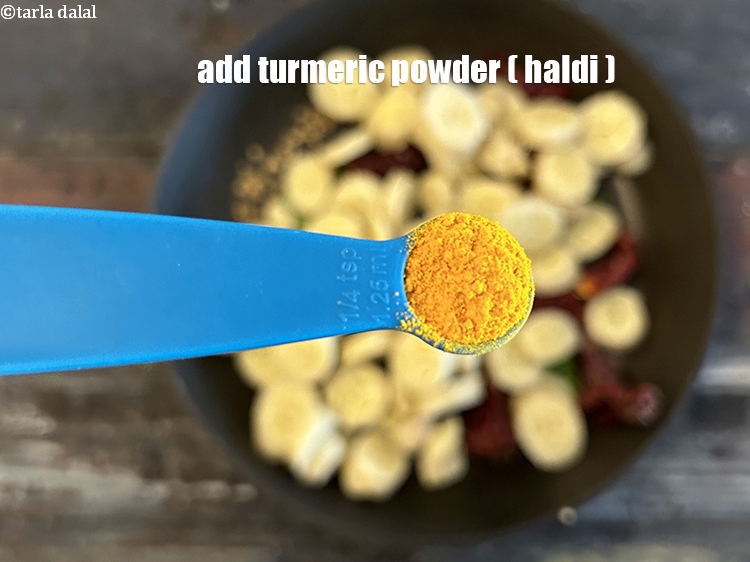 Step 18 – Add&nbsp;<meta charset="UTF-8" />1/4 tsp&nbsp;<a href="glossary-turmeric-powder-haldi-645i">turmeric powder (haldi)</a>.