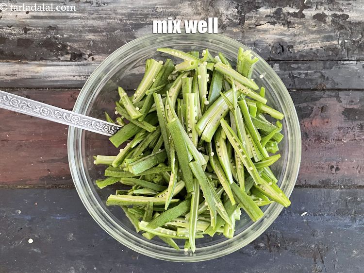 Step 14 – Mix well with a spoon.