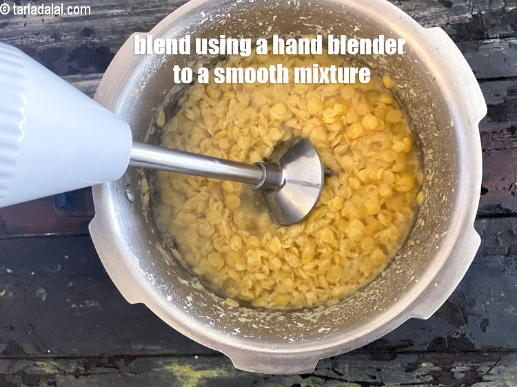 Step 50 – <meta charset="UTF-8" /> Blend using a hand blender to a smooth mixture. Keep aside. You …