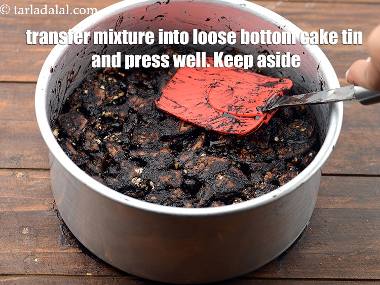 Step 11 – Transfer the mixture into a loose bottom cake tin of 175 mm. (7&rdquo;) diameter circle …