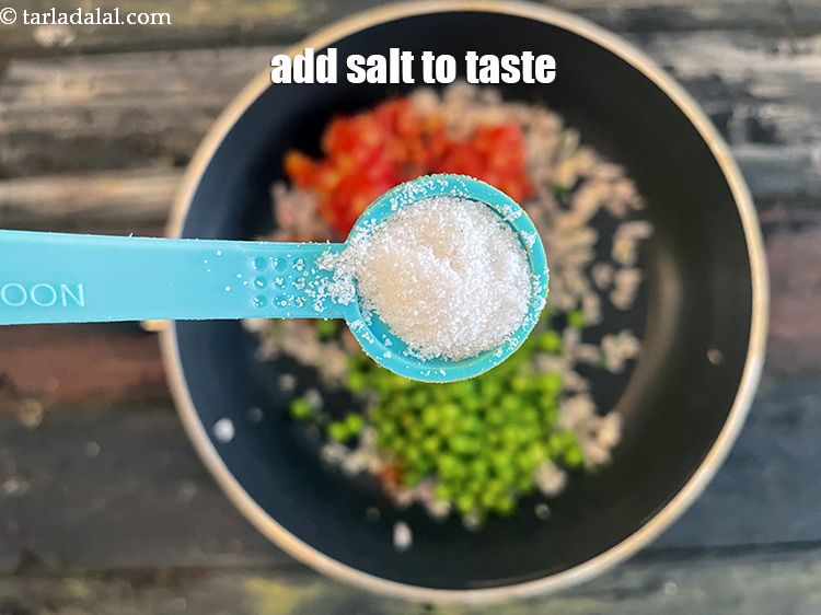 Step 16 – Add salt to taste. We added 1/2 tsp salt.