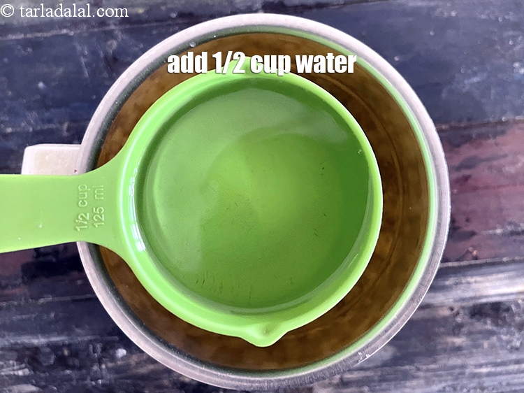 Step 12 – Add 1/2 of water.