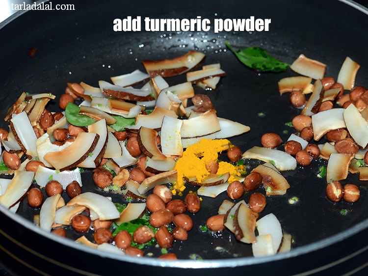 Step 11 – Add &frac12; tsp <a href="https://www.tarladalal.com/glossary-turmeric-powder-haldi-645i">turmeric powder (haldi)</a>.&nbsp;