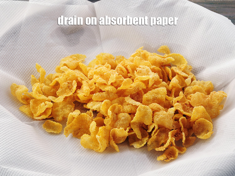 Step 13 – Drain on absorbent paper and keep aside.