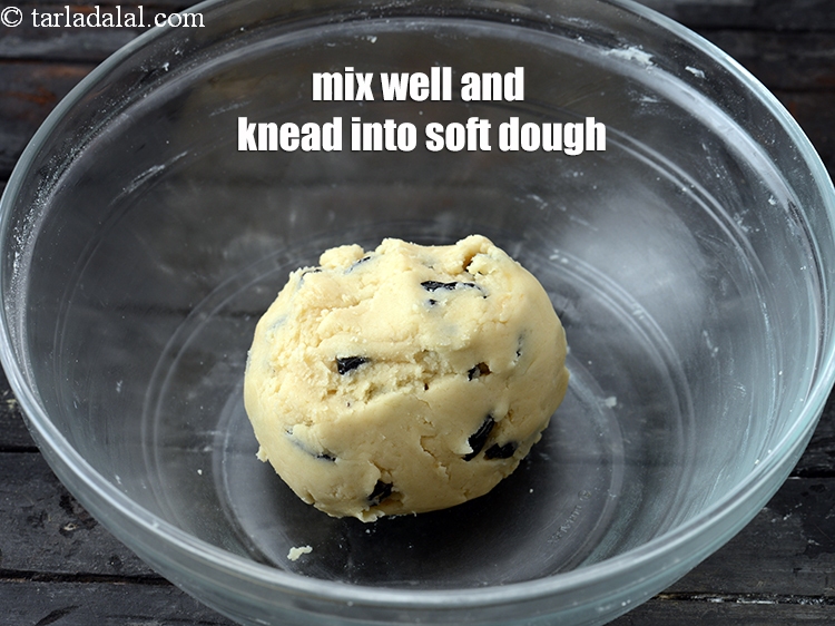 Step 11 – Mix well and knead into a soft dough.