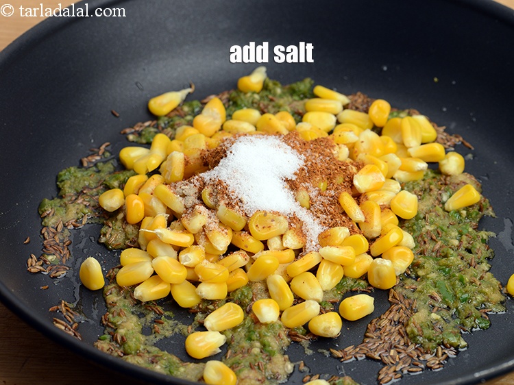 स्टेप 13 – नमक डालें।